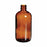 DWK Life Sciences Wheaton Amber Type III Bottle with No Cap - USP Type III Safety Coated Bottle, No Cap, Amber, 8 oz. - 220924