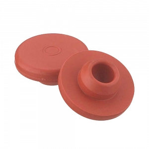 DWK Wheaton Stopper ST Plug - STOPPER, STRGHT PLUG, NAT RED RUBR, 10X20MM - 224100-170