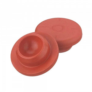 DWK Wheaton Stoppers for Vacule Vials - STOPPER, SNAP-ON, NAT RED RUBBER, 13X20MM - 224100-180