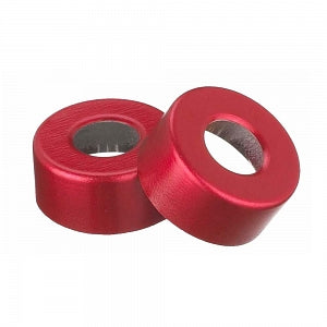 DWK Life Sciences Wheaton Open Top Aluminium 13mm Seal - SEAL, OPEN TOP, ALUM RED, UNLINED, 13MM - 224177-06