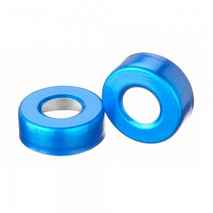 DWK Life Sciences Wheaton Open Top Aluminium 20mm Seal - Unlined Aluminum Seal, Open Top, Blue, 20 mm - 224178-05