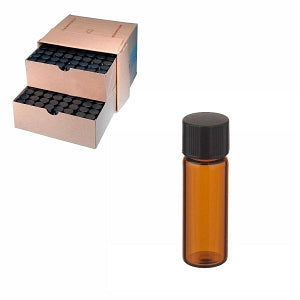 DWK Life Sciences Wheaton Amber Rubber Liner Sample Vial - VIAL, SAMPLE, LAB FIL, AMB, 8-425, RUB LN, 2ML - 224981