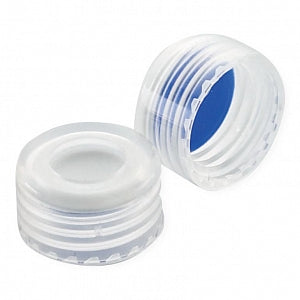 DWK Screw Caps for ABC Vial - CAP, PP, ABC, BLU PTFE / WHT SIL LINER, NAT - W225334A-04