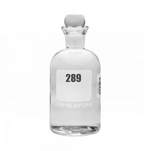 DWK Life Sciences Wheaton Glass BOD Bottle HeadStopper - Glass BOD Bottle with Glass Pennyhead Stopper with Barcoding, Numbered 298-312, 300 mL Capacity, 69 mm dia. x 165 mm H - 227497-13G