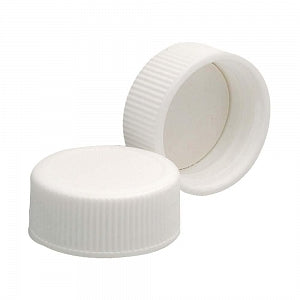 DWK Life Sciences Wheaton Poly-Vinyl Liner Cap - Polypropylene Screw-On Cap with Poly / Vinyl Liner, White, Cap Closure Size 24-400 - 239209