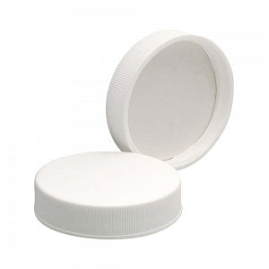 DWK Life Sciences Wheaton Poly-Vinyl Liner Cap - Polypropylene Screw-On Cap with Poly / Vinyl Liner, White, Cap Closure Size 45-400 - 239215