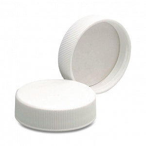 DWK Life Sciences Wheaton Poly-Vinyl Liner Cap - Polypropylene Screw-On Cap with Poly / Vinyl Liner, White, Cap Closure Size 53-400 - 239217