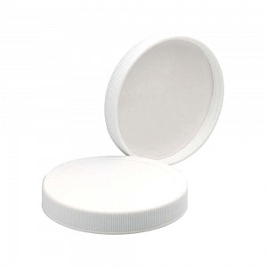 DWK Life Sciences Wheaton Poly-Vinyl Liner Cap - Polypropylene Screw-On Cap with Poly / Vinyl Liner, White, Cap Closure Size 89-400 - 239222