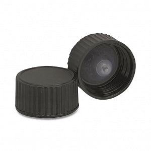 DWK Life Sciences Wheaton Phenolic PE Cone Liner Cap - Phenolic Screw-On Cap with PE Cone Liner, Black, Cap Closure Size 20-400 - 239253