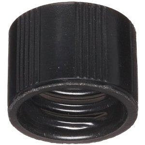 DWK Life Sciences Wheaton Phenolic Cap with Rubber Liner - Phenolic Screw-On Cap with Rubber Liner, Black, Cap Closure Size 15-425 - 240209