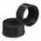 DWK Wheaton Linerless Black Phenolic Caps - Phenolic Screw-On Open-Top Cap with no Liner, Black, Cap Closure Size 8-425 - W240506