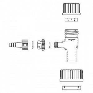 DWK Life Sciences Wheaton Liner For Cap - CAP, PBT, GL45, FOR FILTRSN ASSMB, W/39MM OP - 240755