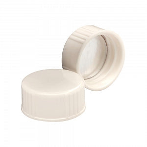 DWK Life Sciences Wheaton Urea White Cap - White Urea Cap with Metal Foil Liner, 22-400 Neck Finish - 241017