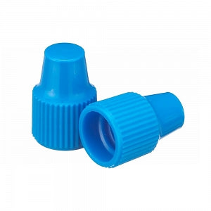 DWK Life Sciences Wheaton 8-425 PP Dropper Tip Caps - Polypropylene Dropper-Tip Cap, Size 8-425, Blue - 242504