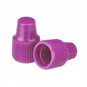 DWK Life Sciences Wheaton 8-425 PP Dropper Tip Caps - Polypropylene Dropper-Tip Cap, Size 8-425, Purple - 242507