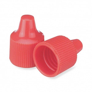 DWK Life Sciences Wheaton 15-415 PP Dropper Tip Caps - Polypropylene Dropper-Tip Cap, Size 15-415, Orange - 242513