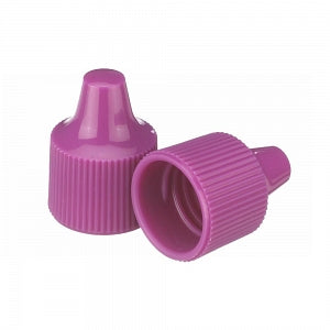 DWK Life Sciences Wheaton 15-415 PP Dropper Tip Caps - Polypropylene Dropper-Tip Cap, Size 15-415, Purple - 242517