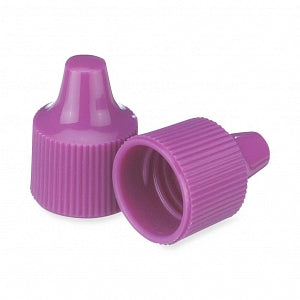 DWK Life Sciences Wheaton 15-415 PP Dropper Tip Caps - Polypropylene Dropper-Tip Cap, Size 15-415, Purple - 242517