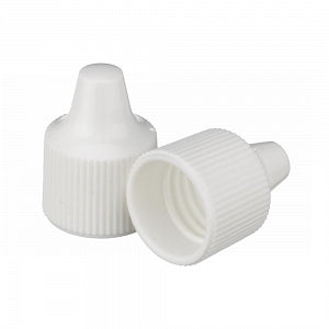 DWK Life Sciences Wheaton 15-415 PP Dropper Tip Caps - Polypropylene Dropper-Tip Cap, Size 15-415, White - 242520