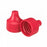 DWK Life Sciences Wheaton 20-410 PP Dropper Tip Caps - Polypropylene Dropper-Tip Cap, Size 20-410, Red - 242522