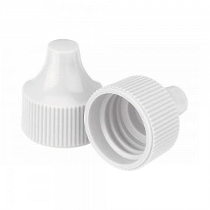 DWK Life Sciences Wheaton 20-410 PP Dropper Tip Caps - Polypropylene Dropper-Tip Cap, Size 20-410, White - 242530