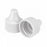 DWK Life Sciences Wheaton 20-410 PP Dropper Tip Caps - Polypropylene Dropper-Tip Cap, Size 20-410, White - 242530