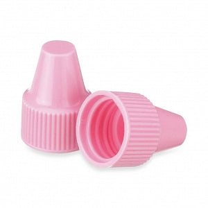 DWK Life Sciences Wheaton 13-425 PP Dropper Tip Caps - Polypropylene Dropper-Tip Cap, Size 13-425, Pink - 242531