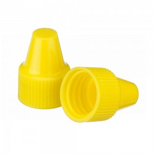 DWK Life Sciences Wheaton 13-425 PP Dropper Tip Caps - Polypropylene Dropper-Tip Cap, Size 13-425, Yellow - 242538