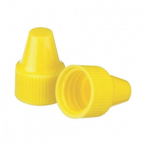 DWK Life Sciences Wheaton 13-425 PP Dropper Tip Caps - Polypropylene Dropper-Tip Cap, Size 13-425, Yellow - 242538