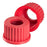 Wheaton Duran Bottle Screw Caps with Aperture - CAP, SCREW, PBT, RED, W/APERTURE, GL32 - 292270808