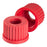 Wheaton Duran Bottle Screw Caps with Aperture - CAP, SCREW, PBT, RED, W/APERTURE, GL25 - 292270902