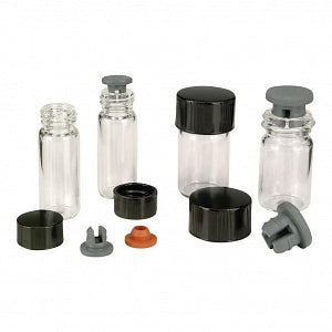 DWK Wheaton Vacule Vials - VIAL, GLASS, CLR, VACULE, W/22-350 CAP, 5ML - 651905