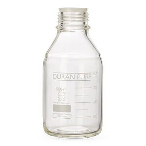 Wheaton Duran Pure Clear Bottles - BOTTLE, DURAN PURE, GLASS, CLEAR, GL45, 500ML - 818014407