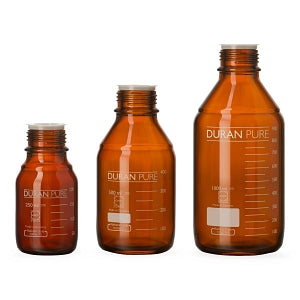 Wheaton Duran Pure Amber Bottles - BOTTLE, DURAN PURE, GLASS, AMBER, GL45, 250ML - 818063604