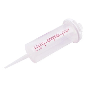 DWK Life Sciences Wheaton Ecostep 3.75 mL Disposable Syringe - Disposable Polypropylene Pipettor Syringes, 3.75 mL, Red, Nonsterile - 851612