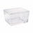 DWK Staining Dish for Slide Racks - Soda Lime Glass Type III Staining Dish with Cover, Clear, 121 mm L x 90 mm W x 66 mm D - 900303