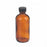 Dwk Life Sciences Wheaton Wheaton 4 oz. Amber Bottle with PE Cone Liner - BOTTLE, GLASS, BS RD, PE CONE LNR, AMB, 4OZ - W216850