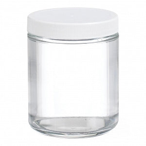 DWK Wheaton Type III Clear Sterile Jar with PV Liner - JAR, GLS, TYPE III, CLEAR, PV LNR, STR, 8OZ - W216905