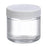 DWK Clear Straight-Sided Jars with PV Caps - JAR, GLASS, CLR, PP / PV LNR, 53-400, 2OZ - W216914