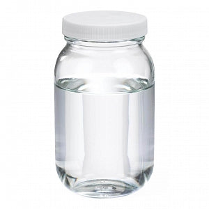 DWK Life Sciences Wheaton Clear Type III WM PP / PTFE Bottle - Standard Wide Mouth Bottle, Polypropylene Cap with PTFE-Faced Foamed Polyethylene Liner, Clear, 16 oz. - W216931