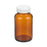 DWK Amber WM Type III Bottle - Type III Round Wide-Mouth Packer Bottle, Glass, Amber, 4 oz. - W216941