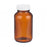 DWK Life Sciences Wheaton Amber WM PP / PTFE Bottle - Wide Mouth Packer Bottle, White Polypropylene Cap with PTFE-Faced Foamed Polyethylene Liner, Amber, 8 oz. - W216948