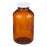 DWK Amber WM Type III Bottle - Type III Round Wide-Mouth Packer Bottle, Glass, Amber, 32 oz. - W216950