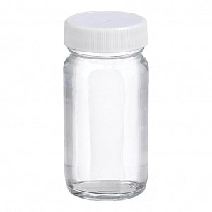 DWK Wheaton 2 Oz Type III Clear Bottle - BOTTLE, GLASS, AC RD, PTFE LN, CLR, 2OZ - W217001