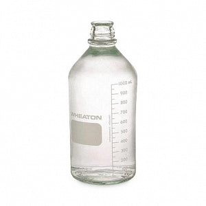 DWK Life Sciences Wheaton Clear Type I Bottle with No Cap - USP Type I Graduated Media Lab Bottle, No Cap, Clear, 1, 000 mL - W219440