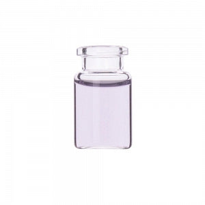 DWK Life Sciences Wheaton Flat Bottom Clear Headspace Vial - Type I Borosilicate Flat-Bottom Glass Vial, Clear, Beveled Finish and Tap Top, 6 mL - W225281