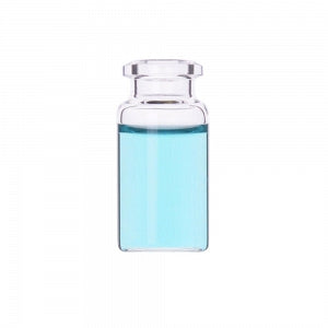 DWK Life Sciences Wheaton Flat Bottom Clear Headspace Vial - Type I Borosilicate Flat-Bottom Glass Vial, Clear, Beveled Finish and Tap Top, 10 mL - W225282