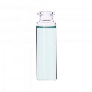 DWK Life Sciences Wheaton Flat Bottom Clear Headspace Vial - Type I Borosilicate Flat-Bottom Glass Vial, Clear, Beveled Finish and Tap Top, 20 mL - W225283