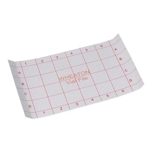 DWK Life Sciences Wheaton Index Card For Vial M-T Vial File - Index Cards for Use with M-T Vial File W228792 - W228789