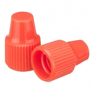 DWK Life Sciences Wheaton 8-425 PP Dropper Tip Caps - Polypropylene Dropper-Tip Cap, Size 8-425, Orange - W242503-A